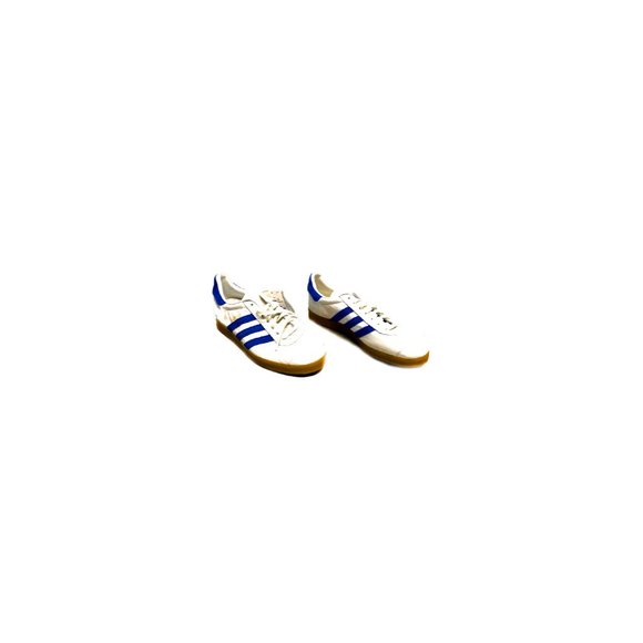 New Rare & Unique Adidas Originals Gazelle White & Blue Sneakers Athletic Shoes main image 10